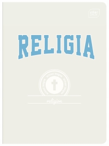 ZESZYT RELIGIA A5 60k KRATKA OKŁADKA HYBRYDOWA ŚCIĄGA RELIGIA