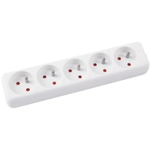 Przedłużacz OFFICE PRODUCTS, 5 gniazd 5m z uziemieniem biały /13115521-14/