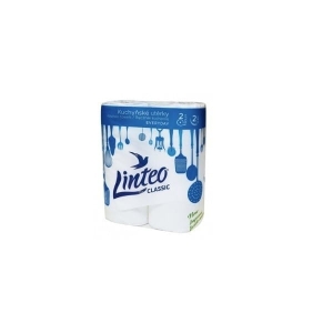 Ręcznik papierowy biały celuloza 2-warstwowy 9,3m LINTEO/KOALA 2szt  /600470/