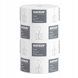 RĘCZNIK PAPIEROWY W ROLI BIAŁY CELULOZA 2W 60m KATRIN 232725 PLUS CENTERFEED S2 1szt.