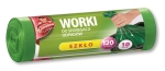Worki na śmieci 120l LDPE Anna Zaradna do segregacji zielone (szkło) 10 sztuk