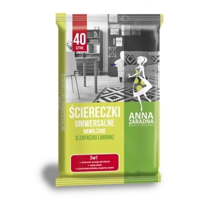 Ściereczki nawilżane uniwersalne o zapachu limonki ANNA ZARADNA 40szt. /ST-AZ-030156/