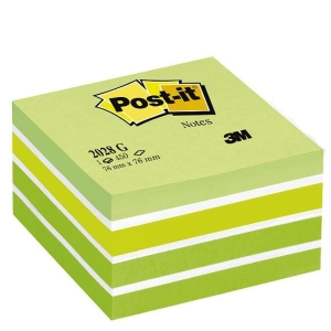 Notes samoprzylepny POST-IT 76x76 mm akwarela zielony 450 kartek /3M-FT510093238/
