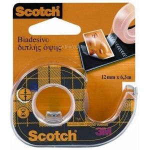Taśma dwustronna SCOTCH 12 mm x 6,3 m z podajnikiem /3M-70005232866/