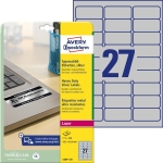 Etykiety Heavy Duty Avery Zweckform srebrne 63,5 x 29,6 mm, 27 etykiet/A4 /L6011-20/