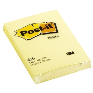 Notes samoprzylepny 51x76 mm 100 kartek 656 żółty 3M POST-IT super sticky /3M-ft500072853/