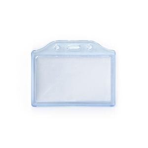 Etui na dwie karty PVC poziome miękkie 2K-H niebieskie transparentne ARGO /601305/