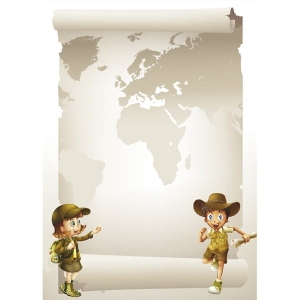 Papier ozdobny do drukowania A4 "Przygoda" - 170g/25ark. /216917/