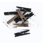 Klamerki drewniane 47 mm 12 sztuk mix natura /253009/