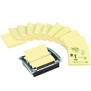 NOTES SAMOPRZYLEPNY Z-NOTES 76x76mm 12x100 KARTEK C2014Y12-1 ŻÓŁTY + PODAJNIK 3M POST-IT