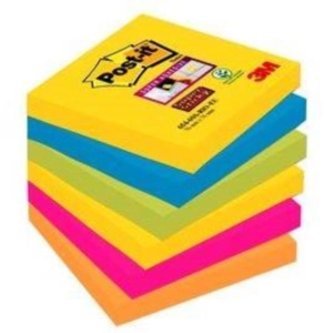 Notes samoprzylepny 47,6x47,6mm 6x90 kartek 622-122SS-RIO-EU PALETA RIO DE JANERIO 3M POST-IT SUPER STICKY /3M-70005271518/