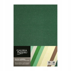 KARTON OZDOBNY A4/210-250g ELEGANCKA ZIELEŃ 10szt.