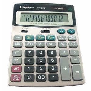 Kalkulator 12 pozycyjny VECTOR CD-2372 /KAV CD-2372/