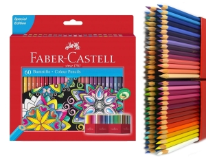 KREDKI OŁÓWKOWE 60 KOLORÓW ZAMEK FABER-CASTELL