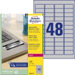 Etykiety Avery Zweckform 45,7x21,2mm Znamionowe Poliestrowe Srebrne 100 ark /L6009-100/