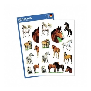 Naklejki Z-DESIGN na błyszczącym papierze-konie AVERY ZWECKFORM 22szt. /53483/