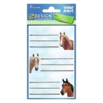 Naklejki Z-DESIGN na zeszyty-konie AVERY ZWECKFORM 9szt. /59294/