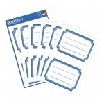 Naklejki Z-DESIGN na zeszyty i książki-niebieskie ramki AVERY ZWECKFORM 12szt.  /59687/