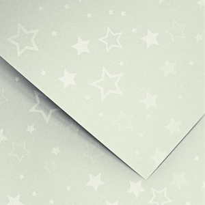 Karton ozdobny A4/200g STARS srebrny 20szt. /204305/
