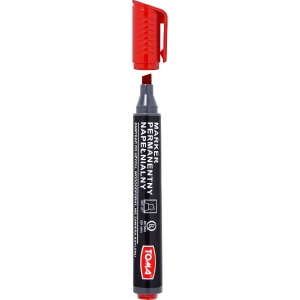 Marker permanentny TOMA 221 Artline ścięty czerwony /TO221/