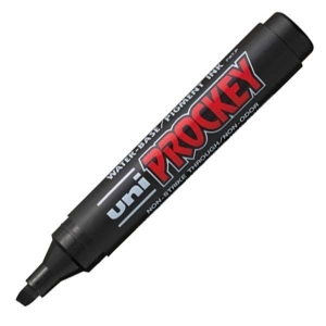 Marker do flipchartu pernamentny ścięty UNI PROCKEY PM-126 czarny  /PM1262CA/