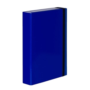 Teczka skrzydłowa z gumką 5cm BOX CARIBIC VAUPE niebieska /341/03/