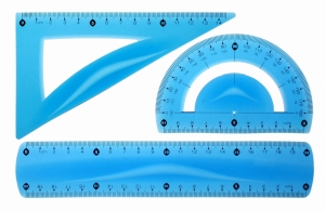 Zestaw geometryczny TETIS niebieski /BL010-NK/