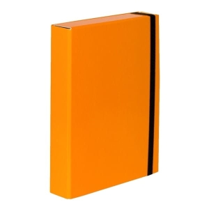 Teczka skrzydłowa z gumką 5cm BOX CARIBIC VAUPE pomarańczowa /341/16/