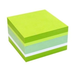 Notes samoprzylepny 75x75mm (76x76mm) 450 kartek fluo bazylia mix kolorów TRES 1szt. /KOSF75/BAZ/
