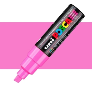 Marker z farbą plakatową 8mm POSCA PC-8K UNI różowy nr 13 /UNPC8K/8C/