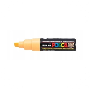Marker z farbą plakatową ścięty 8,0mm UNI POSCA PC-8K fluorescencyjny jasny pomarańczowy NR F54 1szt /UNPC8K/6FLUJPO/ /138465/