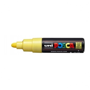 Marker z farbą plakatową okrągły 4,5-5,5mm UNI POSCA PC-7M żółty NR 2 1szt. /UNPC7M/6ZO/ /149430/