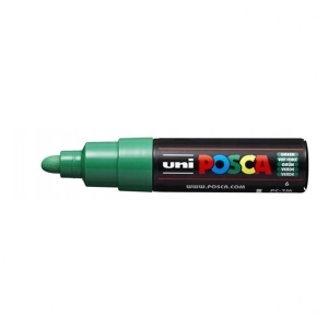 Marker z farbą plakatową okrągły 4,5-5,5mm UNI POSCA PC-7M zielony NR 6 1szt. /UNPC7M/6ZI/ /149445/