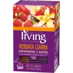 HERBATA CZARNA KOPERTOWANA IRVING POZIOMKOWA Z WANILIĄ 20szt.