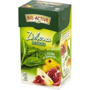 Herbata ekspresowa zielona pigwa i granat BIG ACTIVE 20szt.