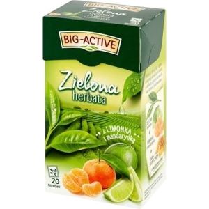 Herbata zielona ekspresowa mandarynka i limonka BIG ACTIVE 20szt.