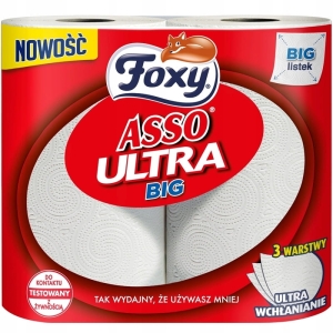RĘCZNIK PAPIEROWY CELULOZA 3-WARSTWOWY 16,3m FOXY ASSO ULTRA BIG