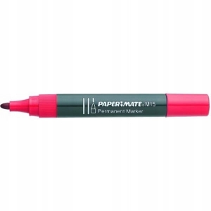 Marker permanentny okrągły 2,0mm PAPER MATE M-15 czerwony /S0192605/