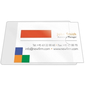 Kieszeń samoprzylepna na wizytówkę krótki bok 56x93 Q-CONNECT 10szt. /KF27038/