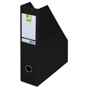 Pojemnik na dokumenty Q-Connect, PVC, A4/76, czarny					