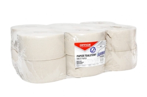 PAPIER TOALETOWY JUMBO SZARY 1-WARSTWOWY 120m OFFICE PRODUCTS 12szt.