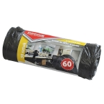 Worki na śmieci 60l OFFICE PRODUCTS HDPE standard 6.3mic czarne 50 sztuk /22021123-05/