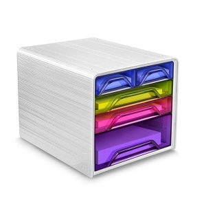 Zestaw 5 szufladek CEP Smoove biały/mix kolorów /C7213HM-99/