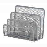 Sorter do korespondencji Q-CONNECT Office Set metalowy 3 przegrody srebrny /KF00852/