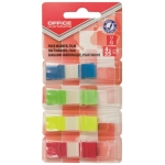 Zakładki indeksujące 12x43mm PP 4x35szt. OFFICE PRODUCTS 140szt. /14223224-99/
