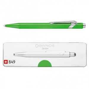 Długopis automatyczny CARAN D'ACHE 849 POP LINE FLUO M w pudełku zielony 1 szt /CD849-730/