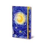 Notatnik z gumką 13x21cm/192 linia 80g STIFFLEX VAN GOGH /SXN-196M/