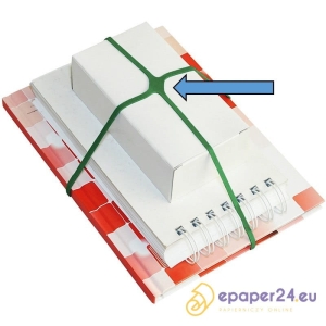 Gumki recepturki krzyżowe 100x1,5x4,0mm OFFICE PRODUCTS zielone 1kg /18619149-02/