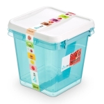 Zestaw pojemników do przechowywania zamykanych 200x200x195mm 2X4,0L ORPLAST ARCTIC LINE BOX niebieskie transparentne /OR-3817/