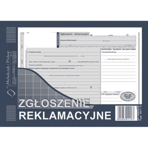 Druk "Zgłoszenie Reklamacyjne" MICHALCZYK I PROKOP A5 /601-3/